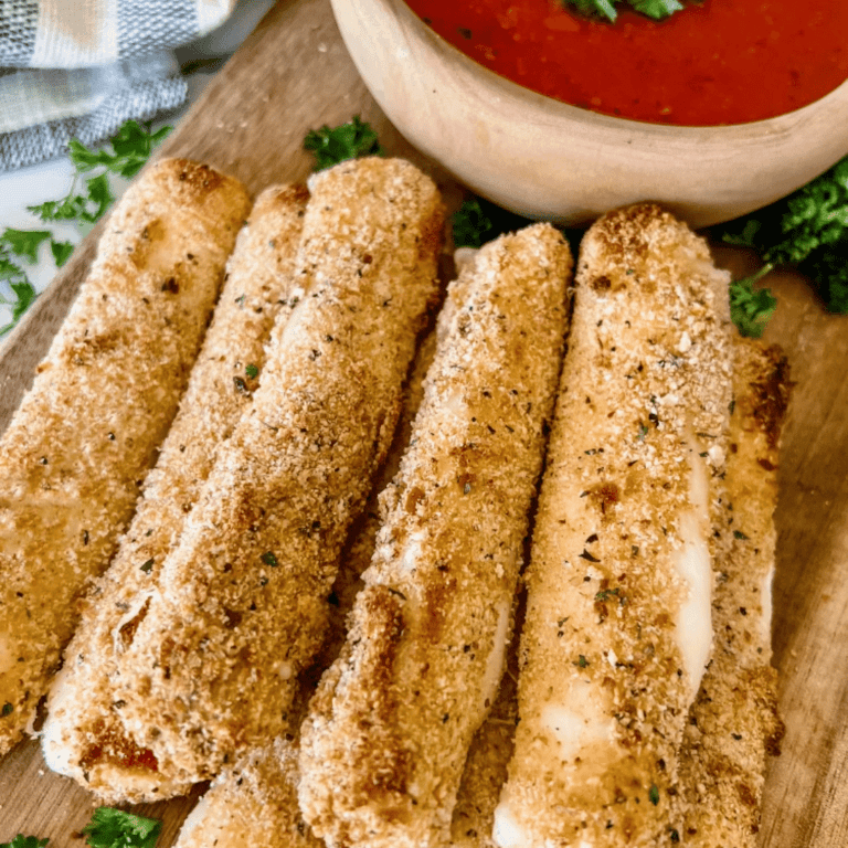 Easy Healthy Crispy Mozzarella Sticks LittleHealthyLife