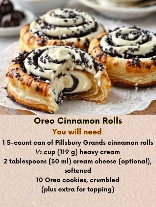 Oreo-Stuffed Cinnamon Rolls – Little-Healthy-Life