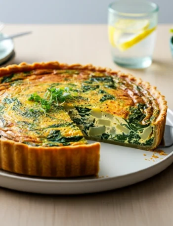 WW Spinach and Cheddar Quiche