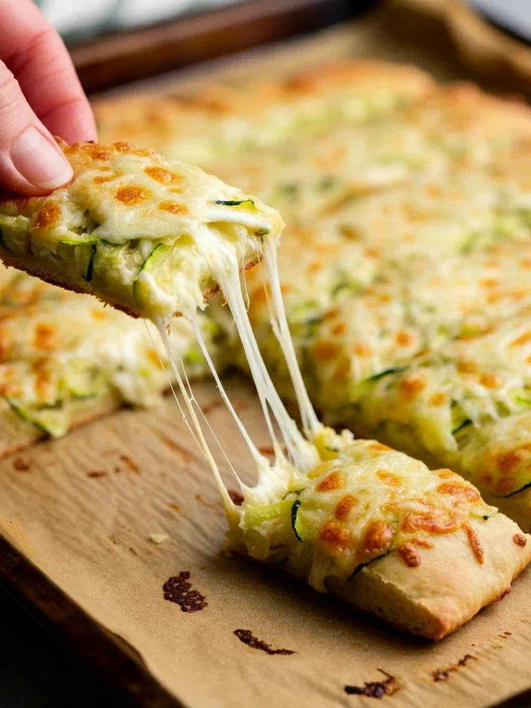 Keto Cheesy Zucchini Breadsticks are a low-carb, cheesy delight made with grated zucchini and a blend of mozzarella and Parmesan.