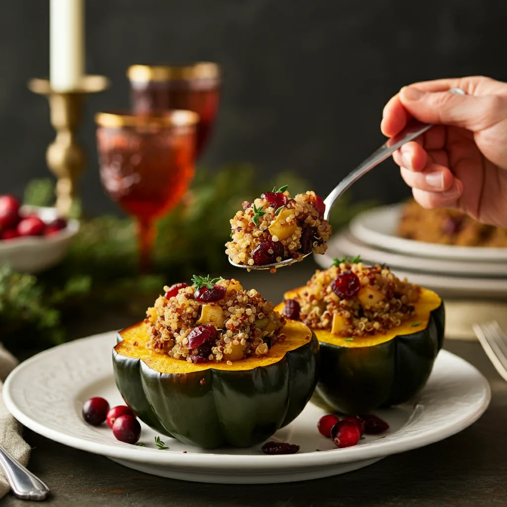 WW Quinoa Stuffed Acorn Squash