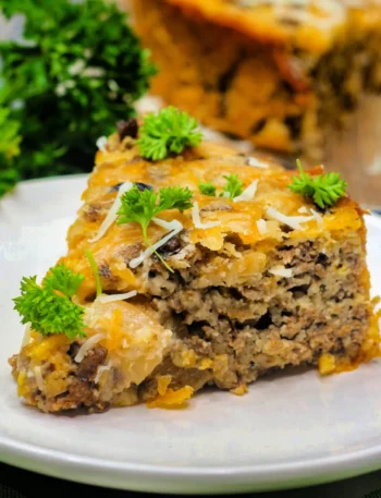 Impossible Cheeseburger Pie 1 edited Carnivore Recipes, High Protein Recipe, Keto Recipes, Meal Plan, Recipe, WW Recipes