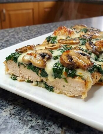 CHICKEN SPINACH AND MUSHROOM LOW CARB OVEN DISH 2 High Protein Diet, High Protein Recipe