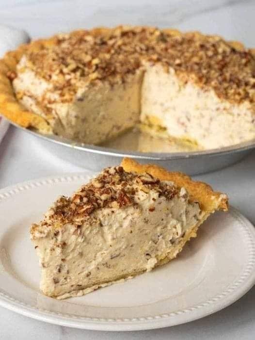 No Bake Pecan Cream Pie 2 High Protein Recipe, Keto Recipes, Low-Carb, WW Recipes