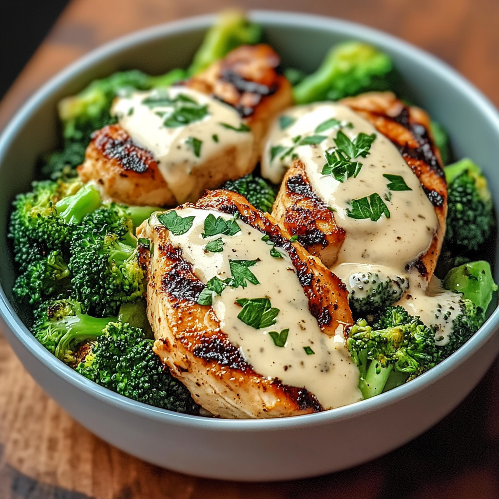 High Protein Chicken Broccoli Bowls