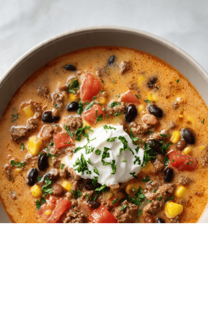 image 178 High Protein Recipe, High Protein Diet, Recipe High Protein Creamy Taco Soup