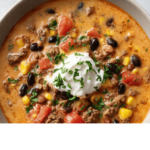 High Protein Creamy Taco Soup