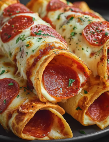 Low-Carb Pizza Roll-Ups with Pepperoni and Mozzarella
