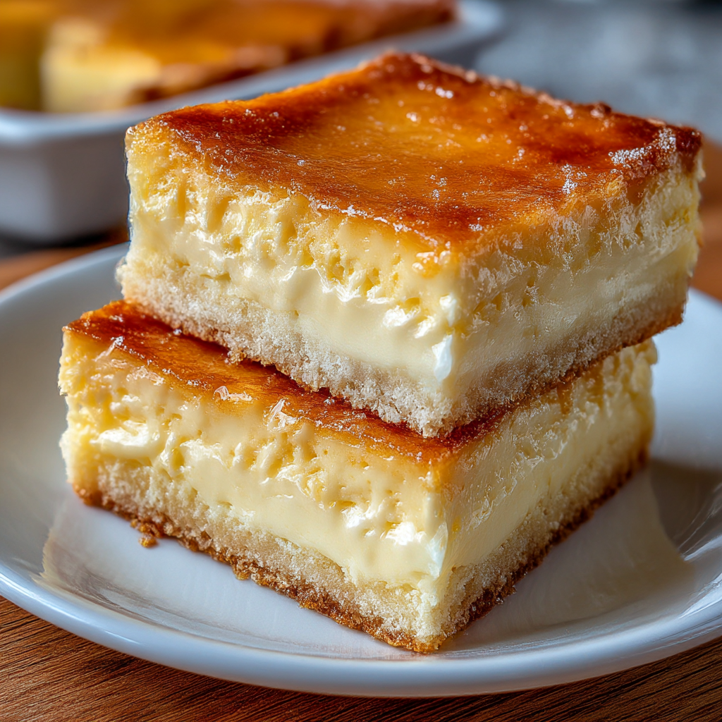 Creamy Honey Milk Custard Squares 1 Blog
