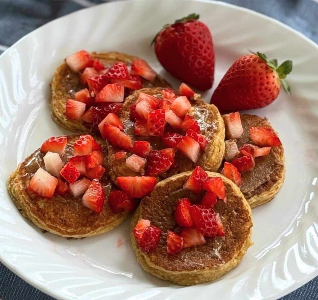 High-Protein Cottage Cheese Oat Pancakes