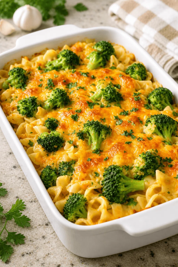 image 119 Recipe Baked Cheddar Broccoli Noodle Casserole