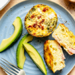 High Protein Chicken Zucchini Feta Egg Bites