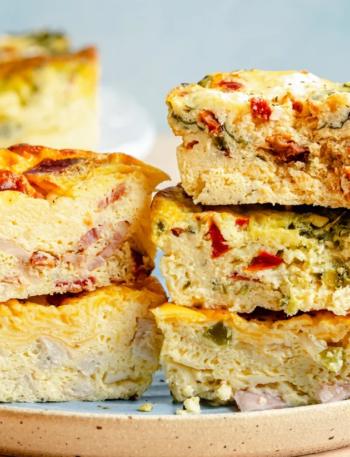 WW-Friendly Chicken Zucchini Feta Egg Bites