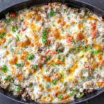 High-Protein Philly Cheesesteak Casserole