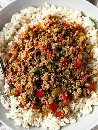 High-Protein Turkey Picadillo
