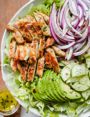 High-Protein Chicken Avocado Salad
