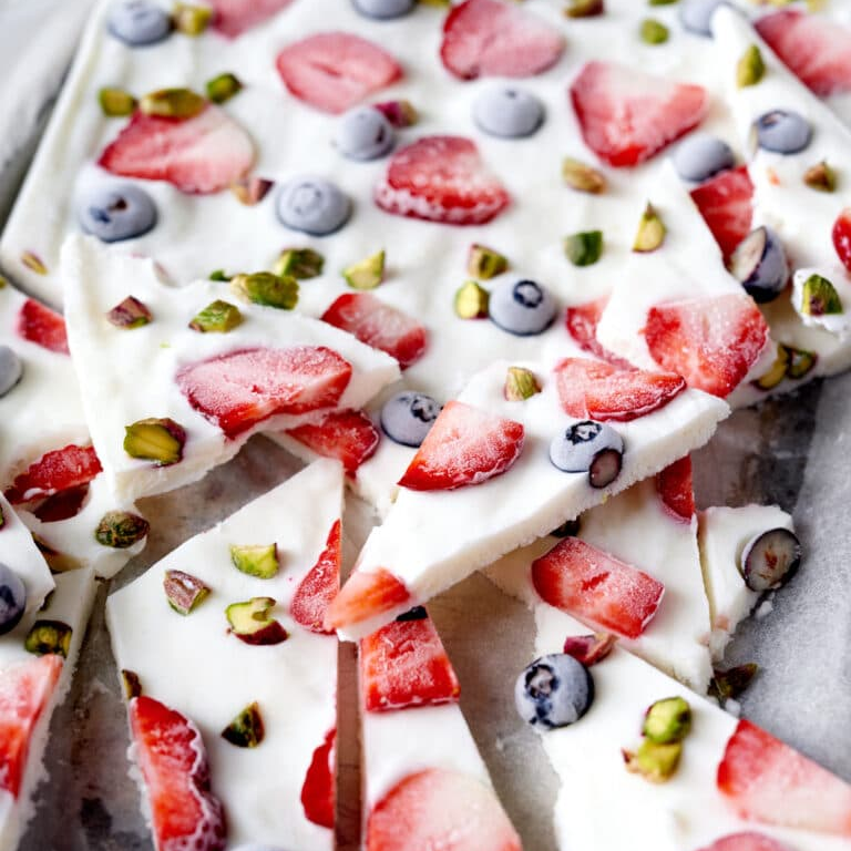 High-Protein Frozen Yogurt Bark