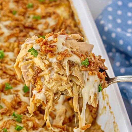 High-Protein French Onion Chicken Casserole