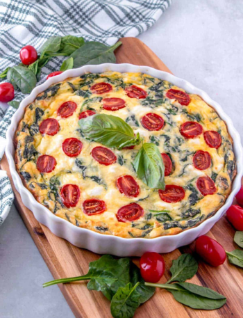WW Friendly Mediterranean Crustless Quiche