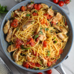 WW-Friendly Low-Carb Tomato Basil Chicken Pasta