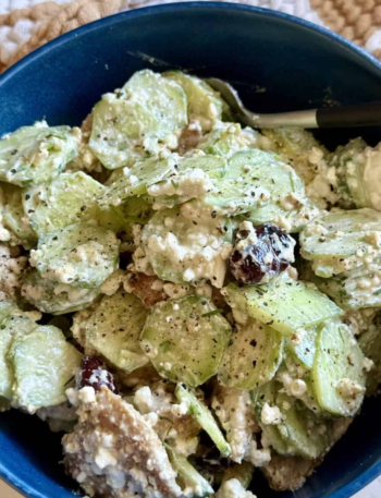 High Protein Creamy Cucumber Chicken Salad