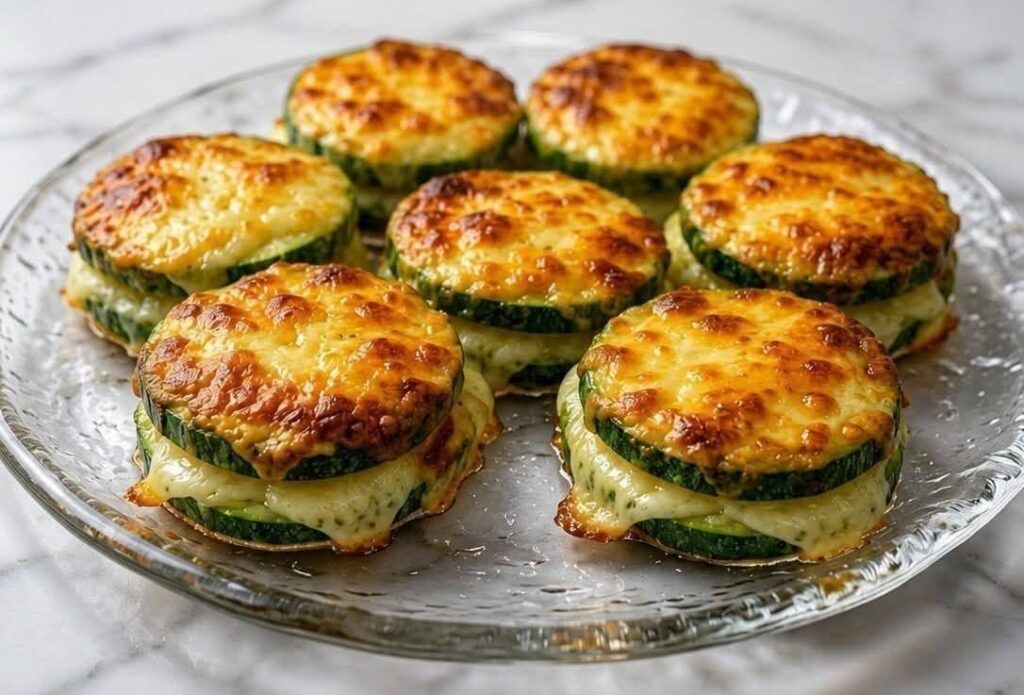 Cheesy Zucchini Stacks