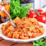High-Protein Slow Cooker Unstuffed Cabbage Rolls