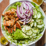 High-Protein Chicken Avocado Salad Bowl