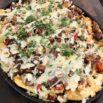High Protein Chicken Fajita Loaded Fries