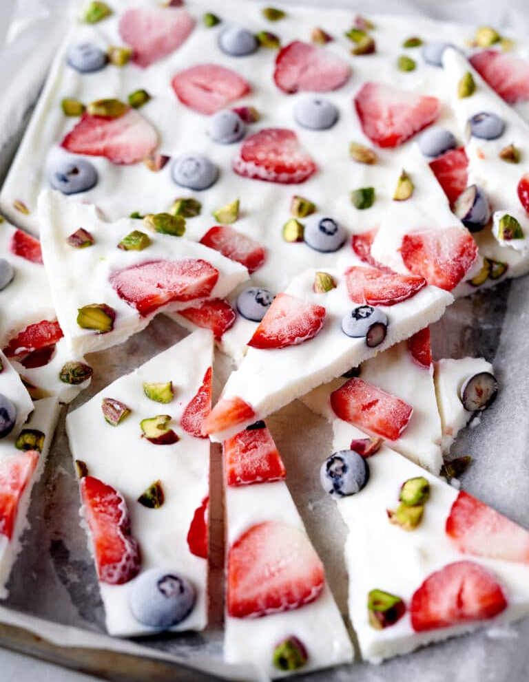 High-Protein Frozen Yogurt Bark