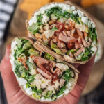 High-Protein Chicken Caesar Wrap