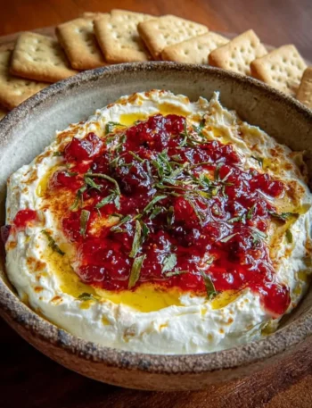 Cranberry Whipped Feta Dip with Hot Honey Drizzle 11zon Recipe